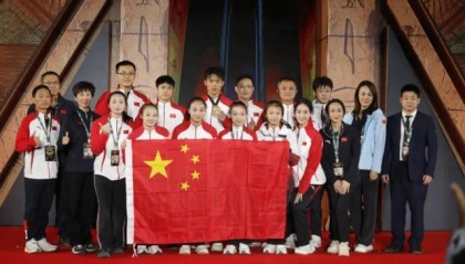 体操世界杯开罗站中国队3金2银3铜 位奖牌榜首位